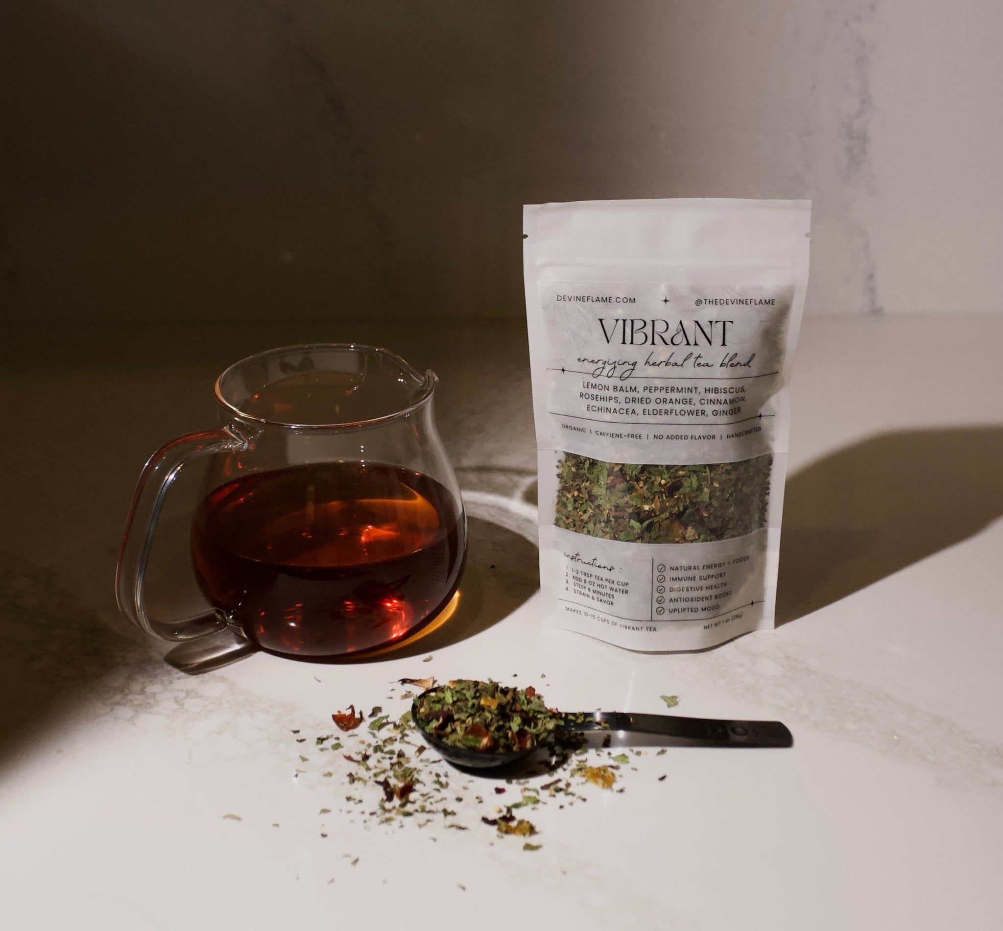 Vibrant Herbal Tea Blend - Devine Flame