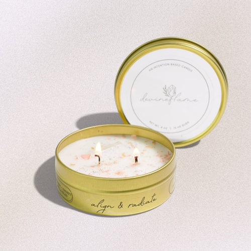 Align & Radiate Intention Candle - black raspberry / cherry / vanilla bean - Devine FlameAR4