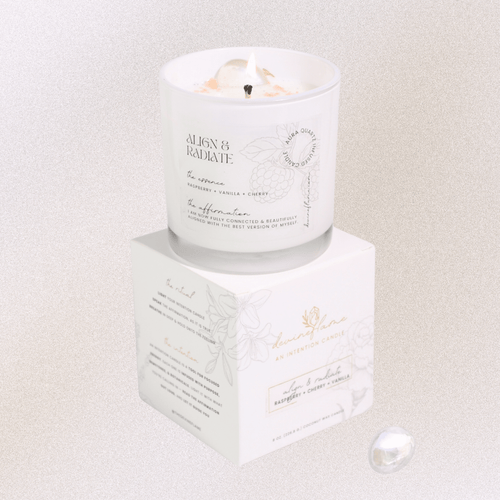 Align & Radiate Intention Candle - black raspberry / cherry / vanilla bean - Devine FlameAR8
