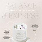 BALANCE & EXPRESS / pineapple • bamboo • coconut milk - Devine FlameBE4