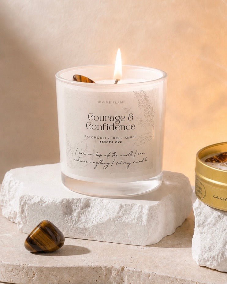 Courage & Confidence / patchouli • iris flower • amber - Devine FlameCC8