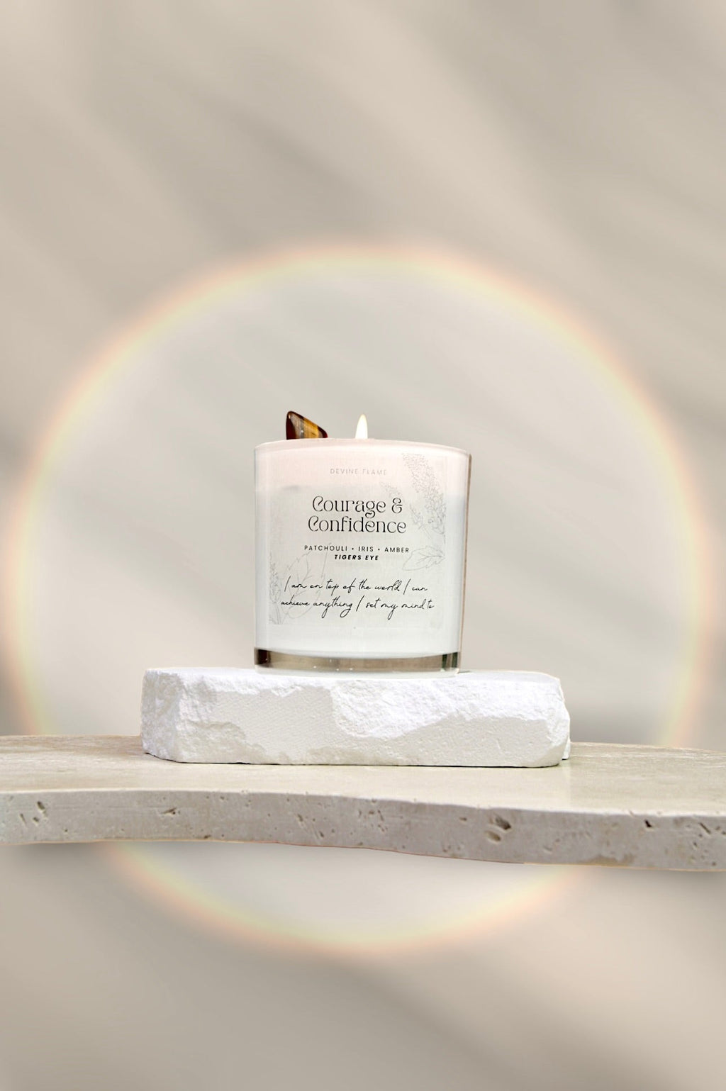 Courage & Confidence / patchouli • iris flower • amber - Devine FlameCC8