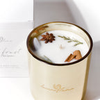 “First Frost” - cypress / bayberry / eucalyptus - blue lace agate - Devine Flame