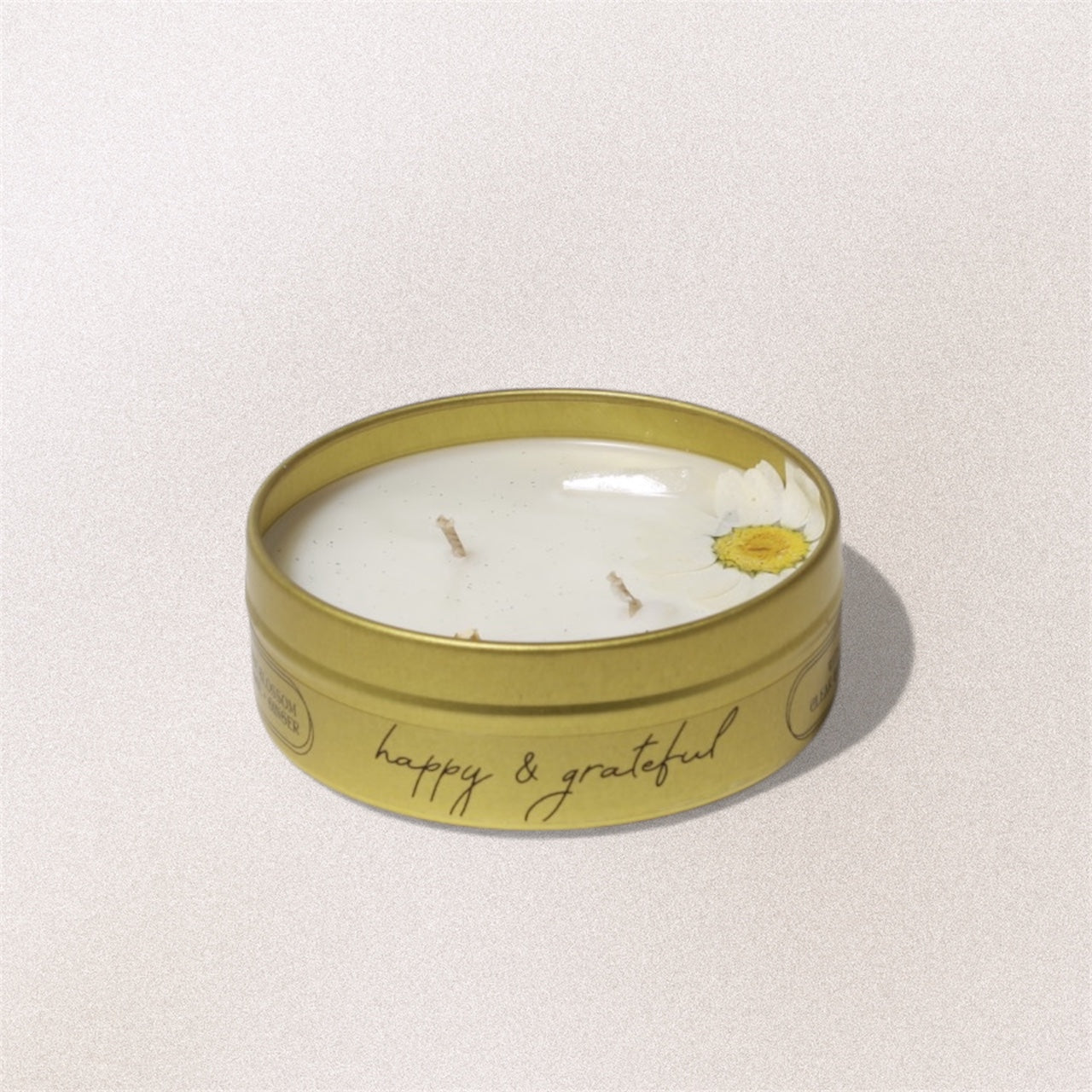 Happy & Grateful Intention Candle - orange blossom / orange / ginger - Devine FlameSS8