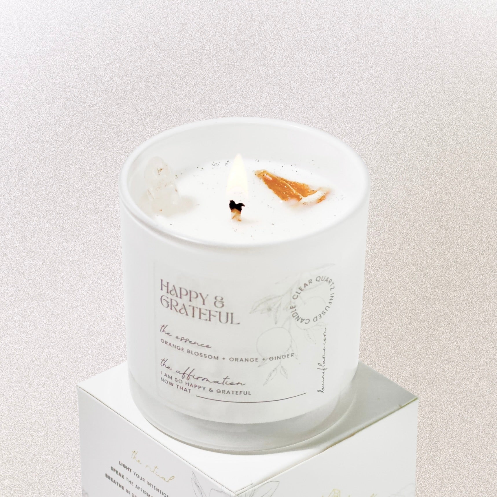 HAPPY & GRATEFUL - orange blossom • orange • ginger - Devine FlameHG8