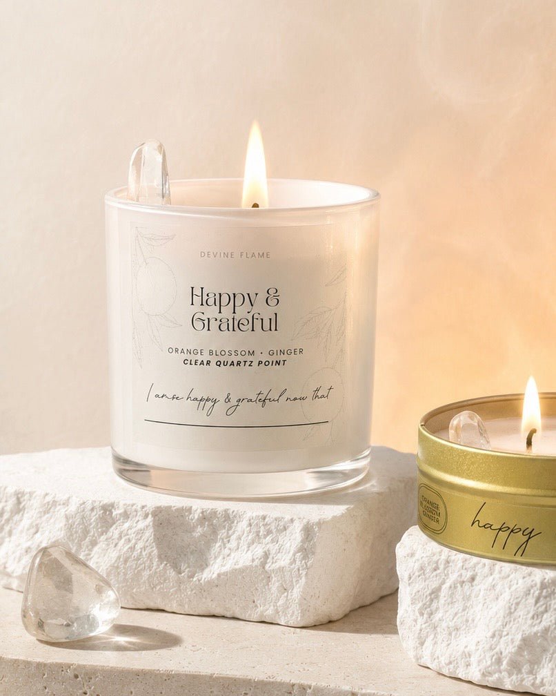 Happy & Grateful / orange blossom • orange • ginger - Devine FlameHG8