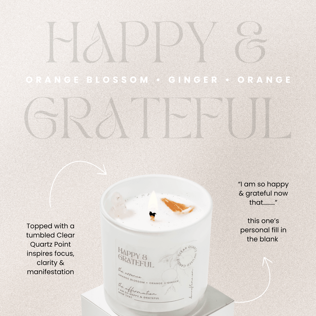HAPPY & GRATEFUL / orange blossom • orange • ginger - Devine FlameHG4