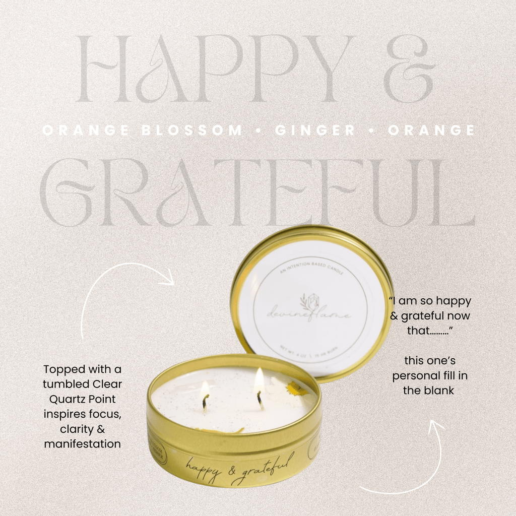 Happy & Grateful Tea Lights - Devine FlameHGTL