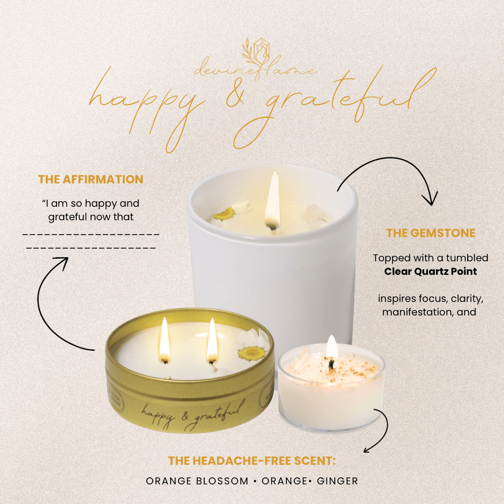 Happy & Grateful Tea Lights - Devine FlameHGTL