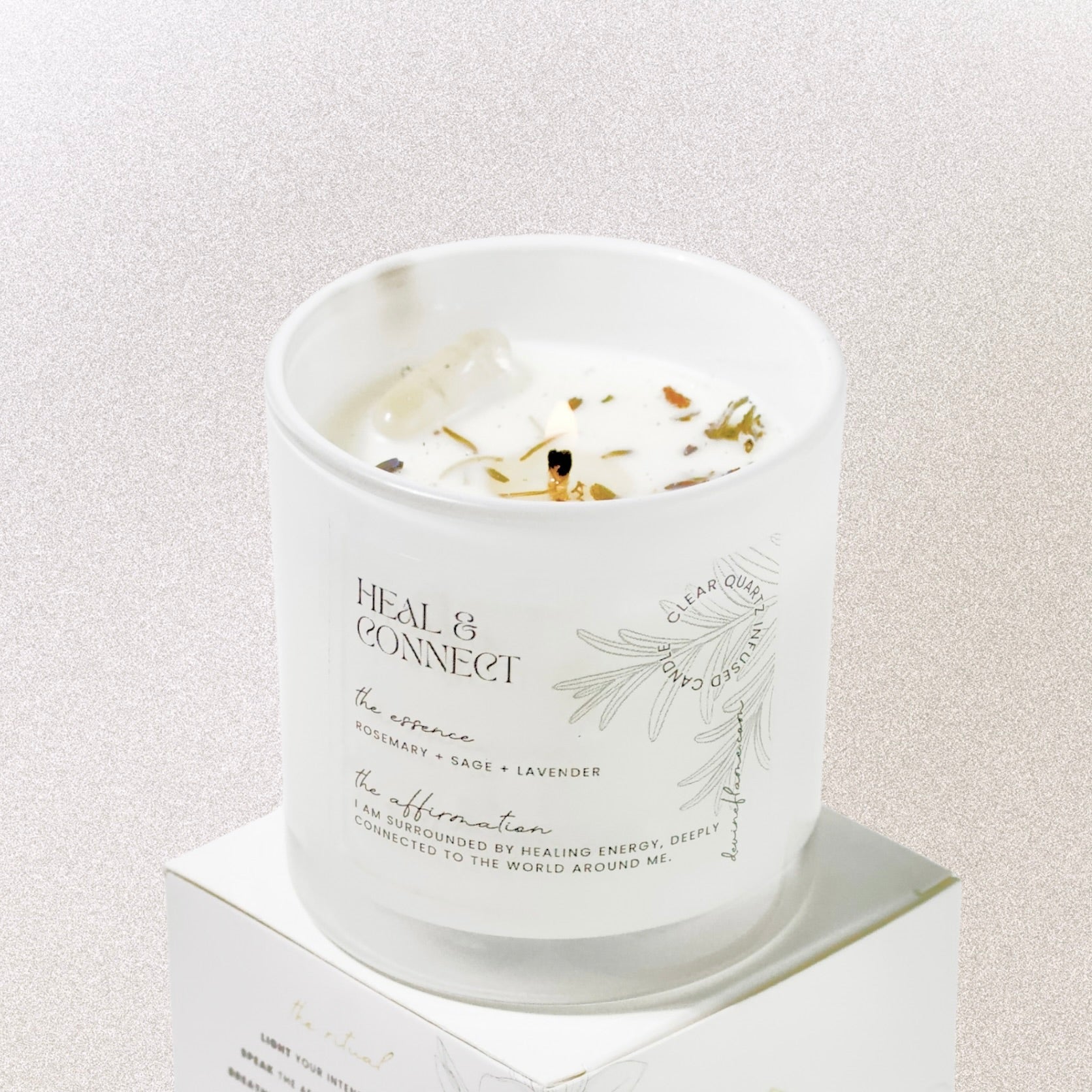 HEAL & CONNECT - green sage • rosemary • lavender - Devine FlameHC8