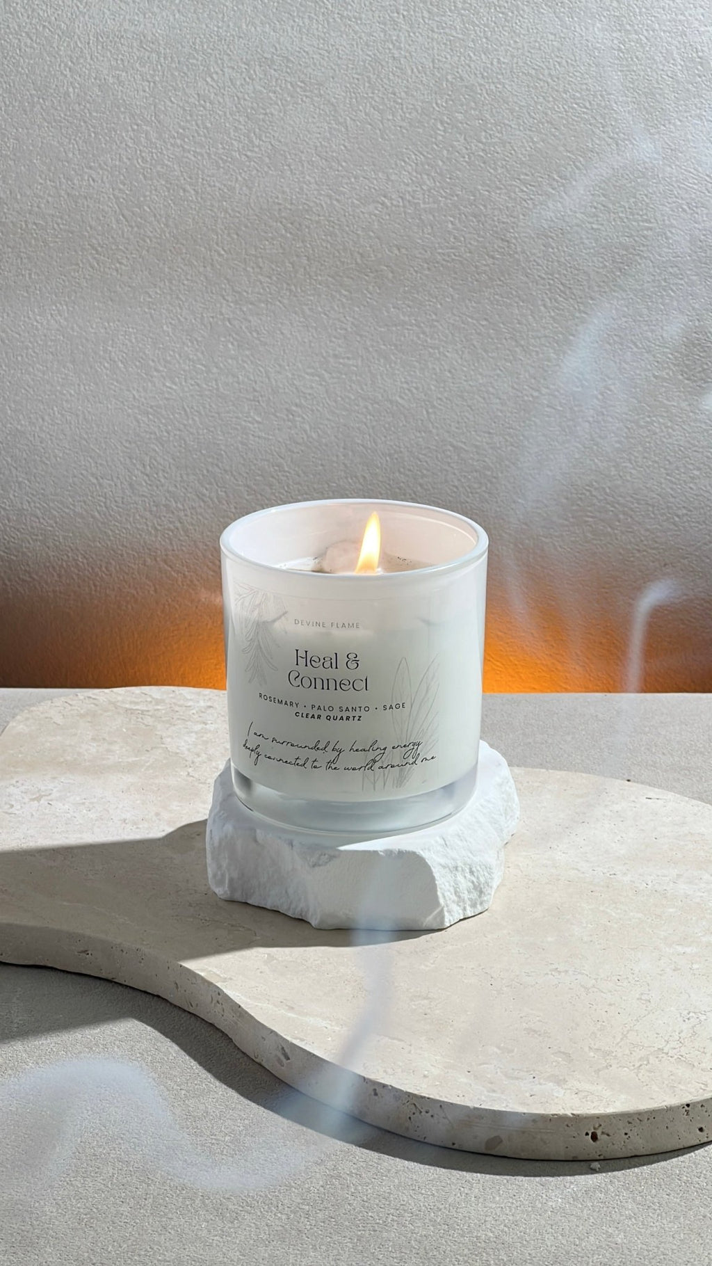 Heal & Connect / green sage • rosemary • palo santo - Devine FlameHC8