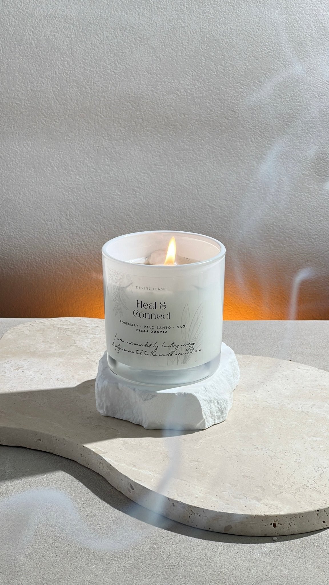 Heal & Connect / green sage • rosemary • palo santo - Devine FlameHC8