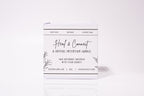 Heal & Connect - Sage Rosemary Devine Flame handmade natural non-toxic & vegan coconut wax crystal infused intention candle with clear quartz crystal