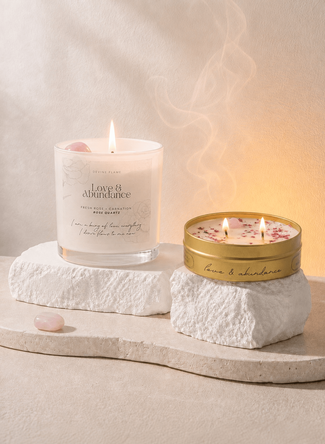 Love & Abundance / rose • carnation • ylang ylang - Devine FlameLA8