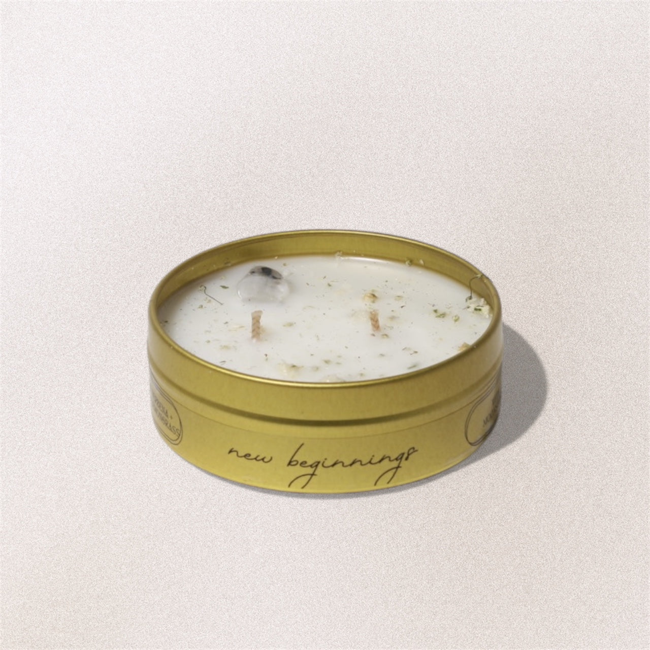 New Beginnings Intention Candle - lemon verbena / lemon / lemongrass - Devine FlameNB8