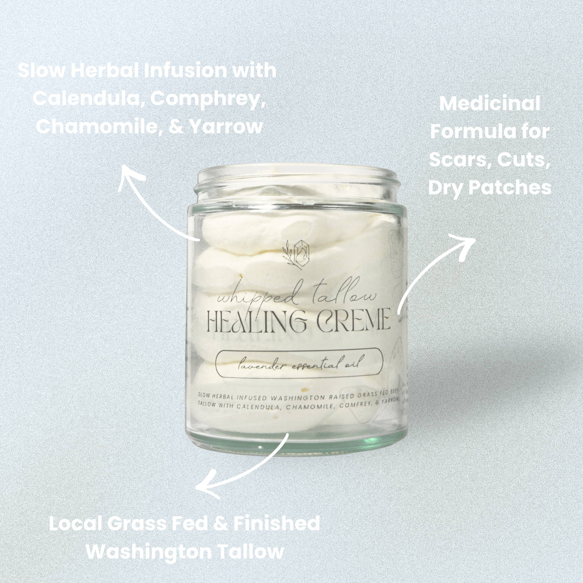 Whipped Tallow Healing Creme - Devine Flame