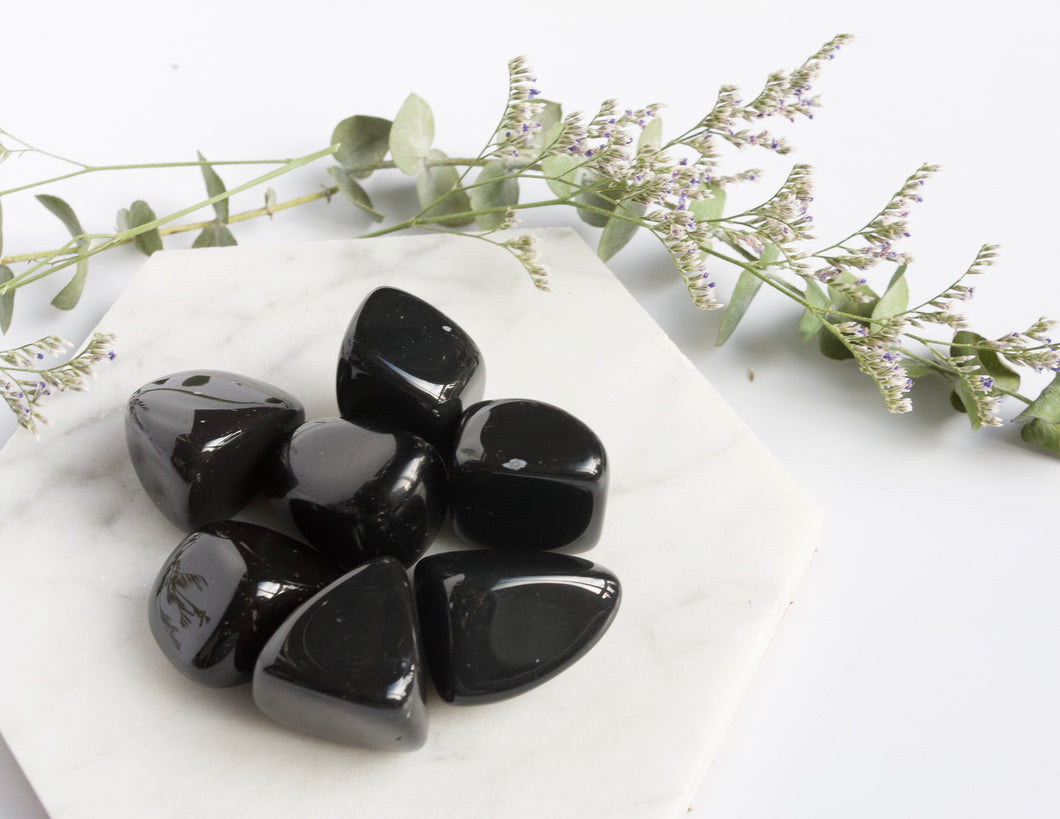 Obsidian Pocket Stone Tumbled