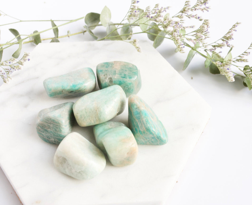 Amazonite Pocket Stone Tumbled
